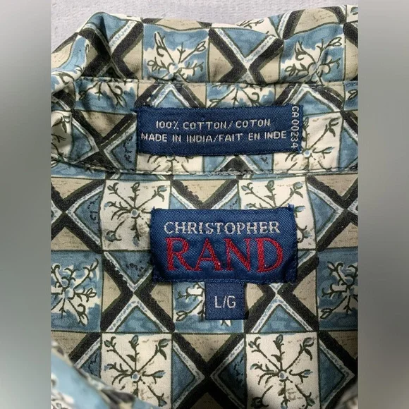 Christopher rand Geometric Patterned Shirt - Picture 2 of 10